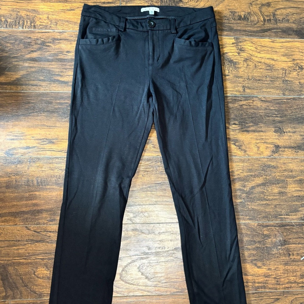 Cabi Womens Black Work Wear Style Paints Size 10